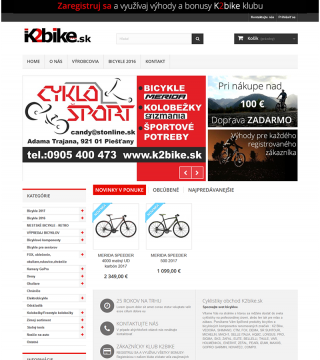 Pre k2bike.sk vytvorila agentúra Libus.sk